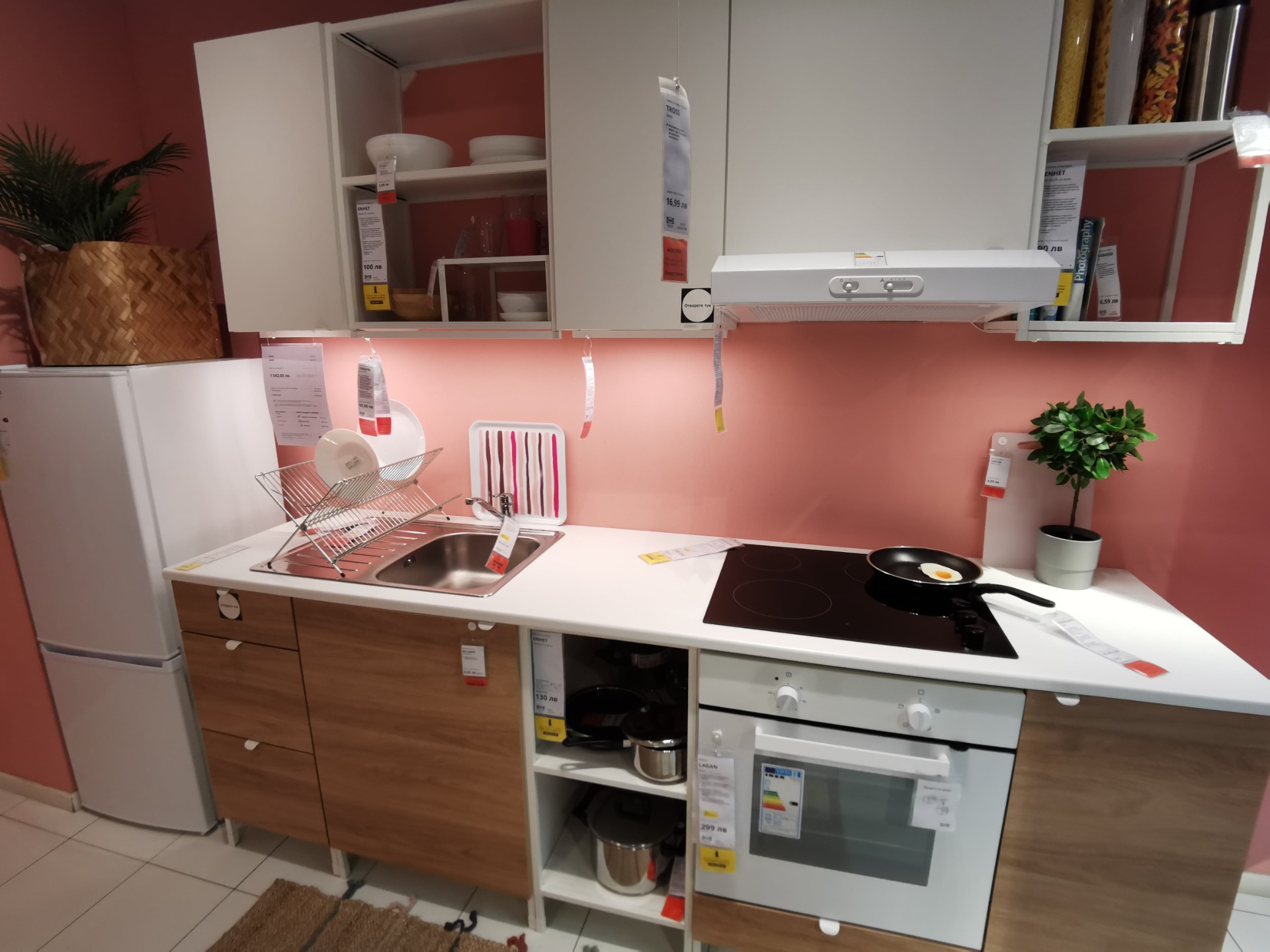 Designing a Bright and Airy Kitchen with IKEA's Enhet in White and Oak